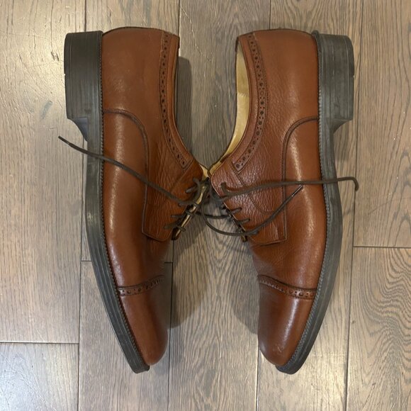 Johnston & Murphy Russo Cap Toe Dress Shoes in Chestnut sz 10 main image 9